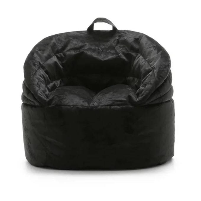 walmart black big joe bean bag