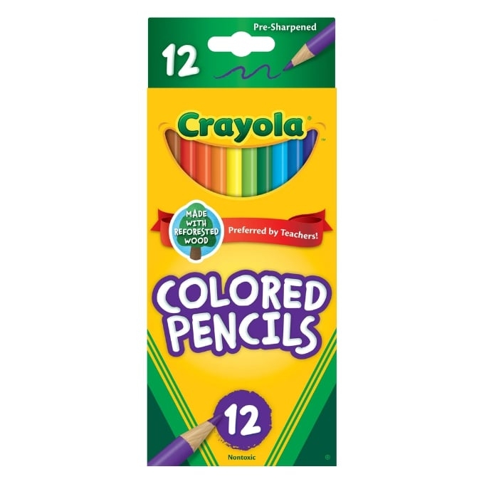 pack of 12 walmart crayola pencils