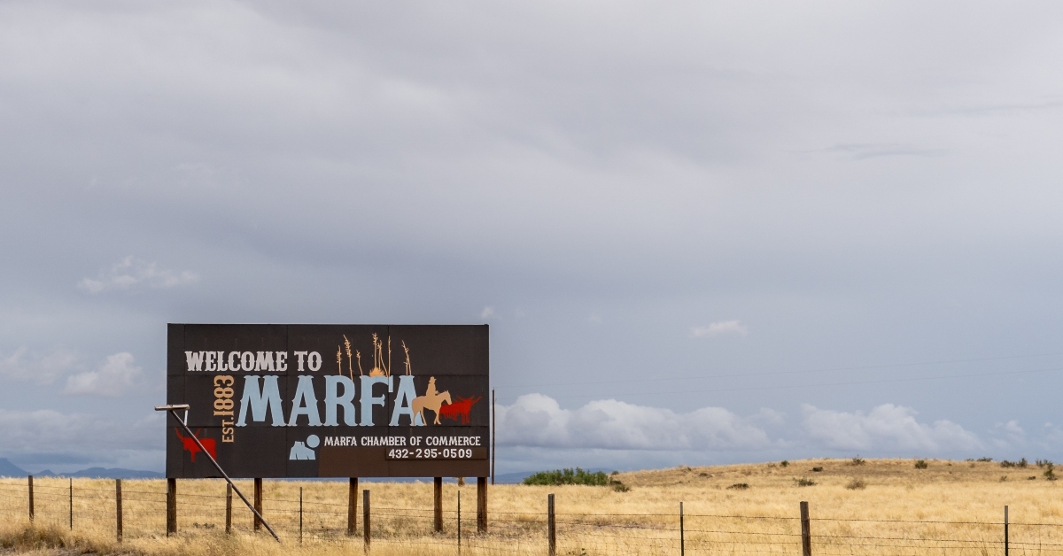 welcome to marfa sign