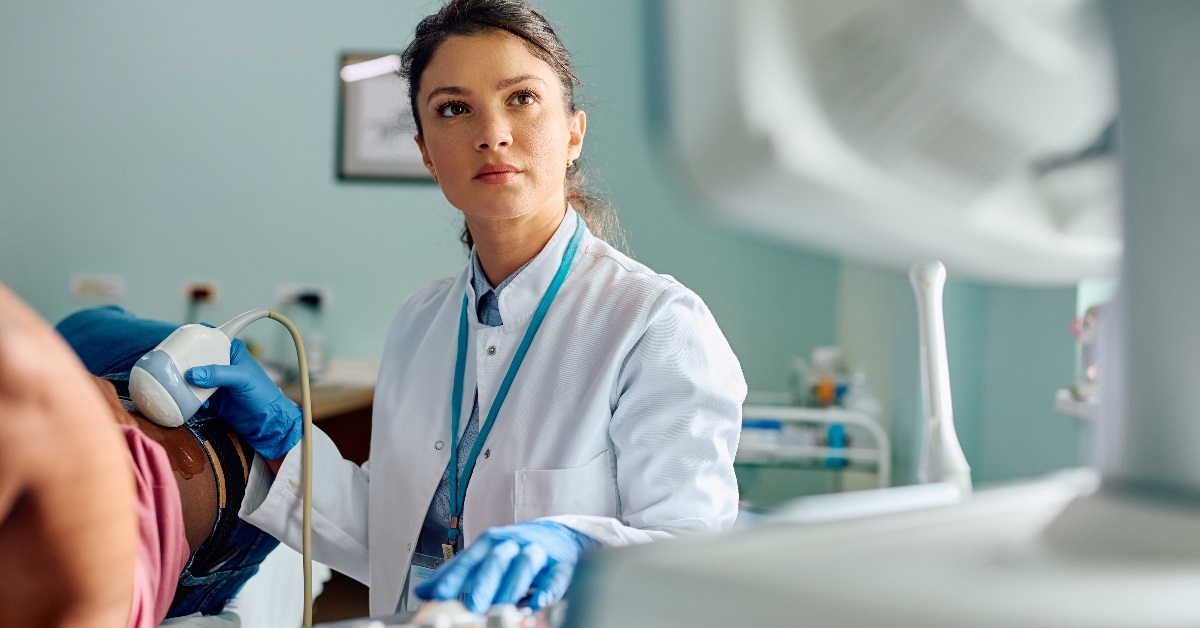 A female doctor