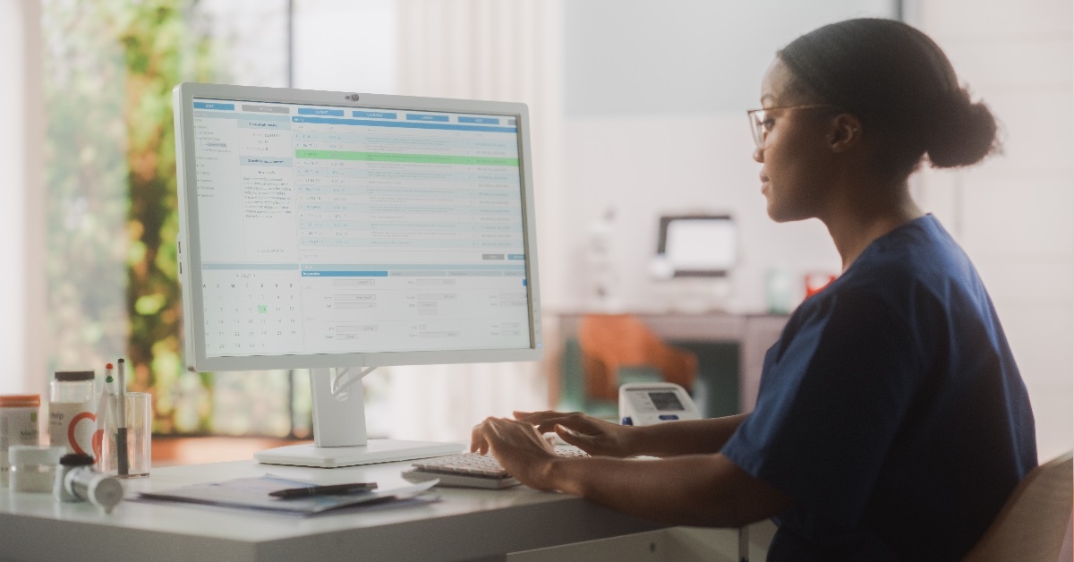 Female medical record specialist