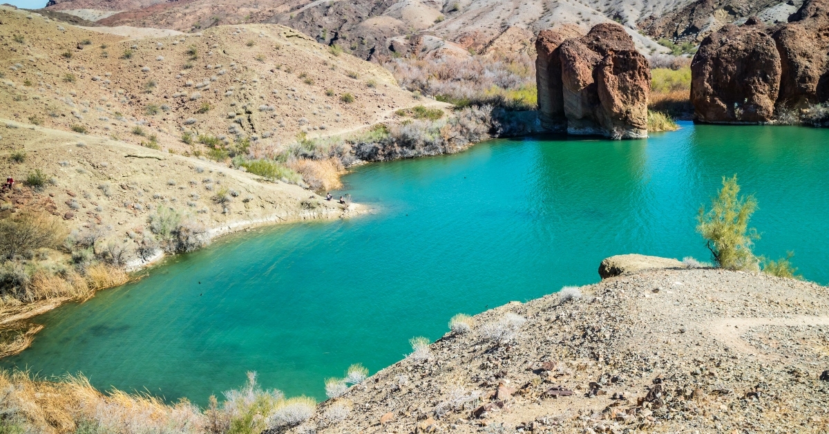 Aerial view of Lake Havasu, Arizona
