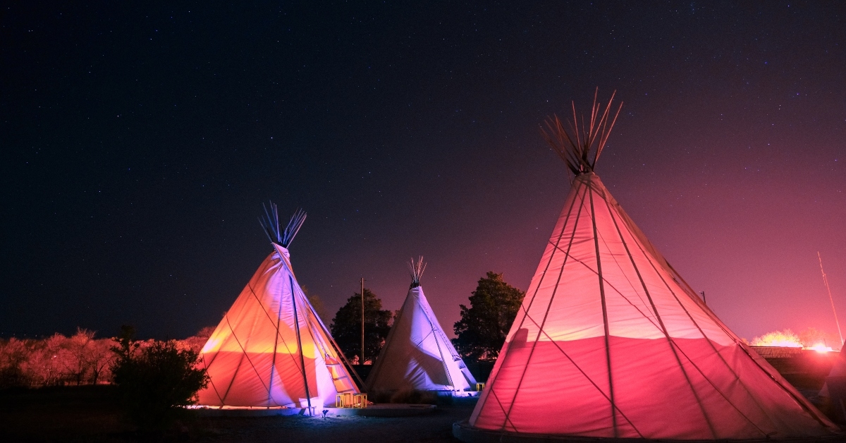 Teepees in Marfa, Texas