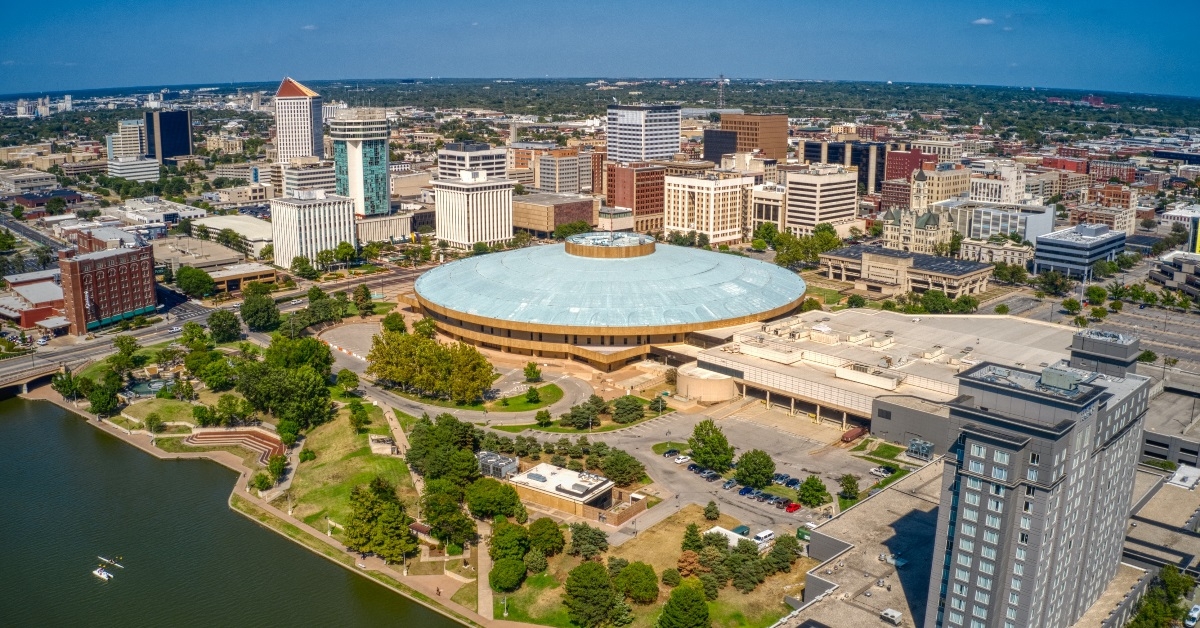 population centre of wichita in kansas