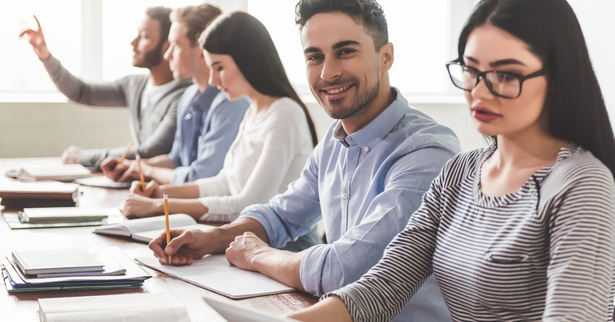 Students in class