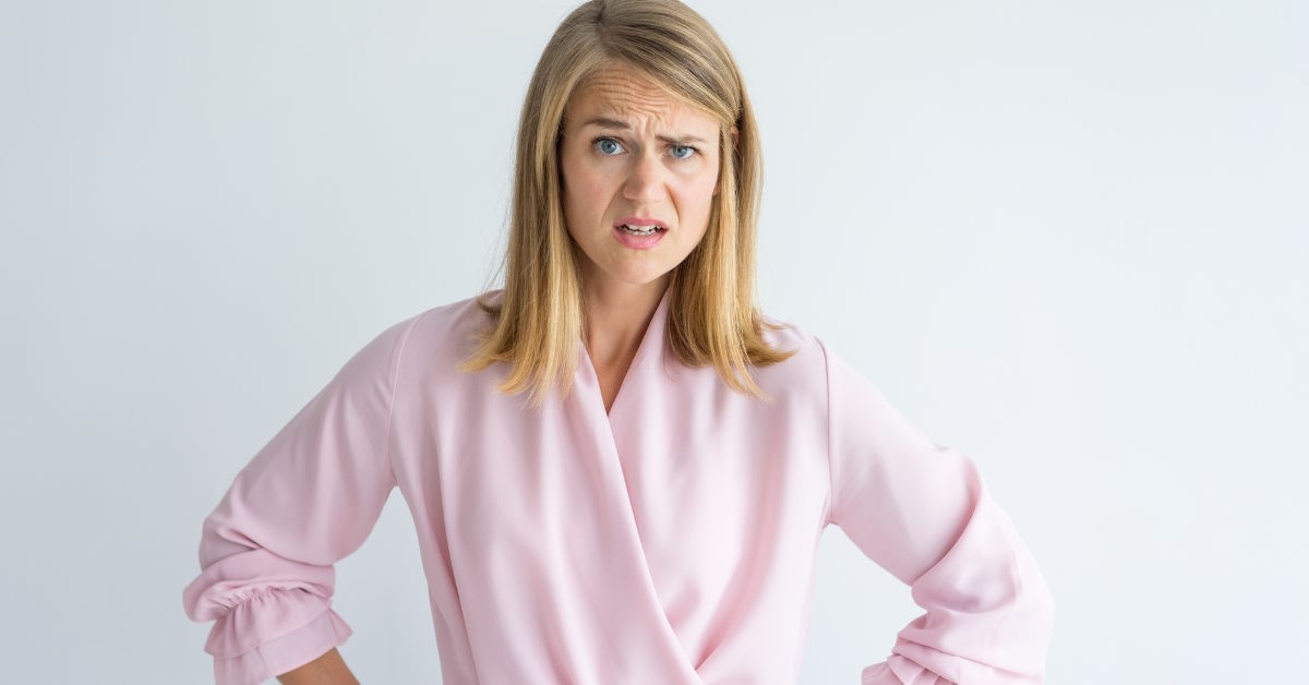 Irritated woman