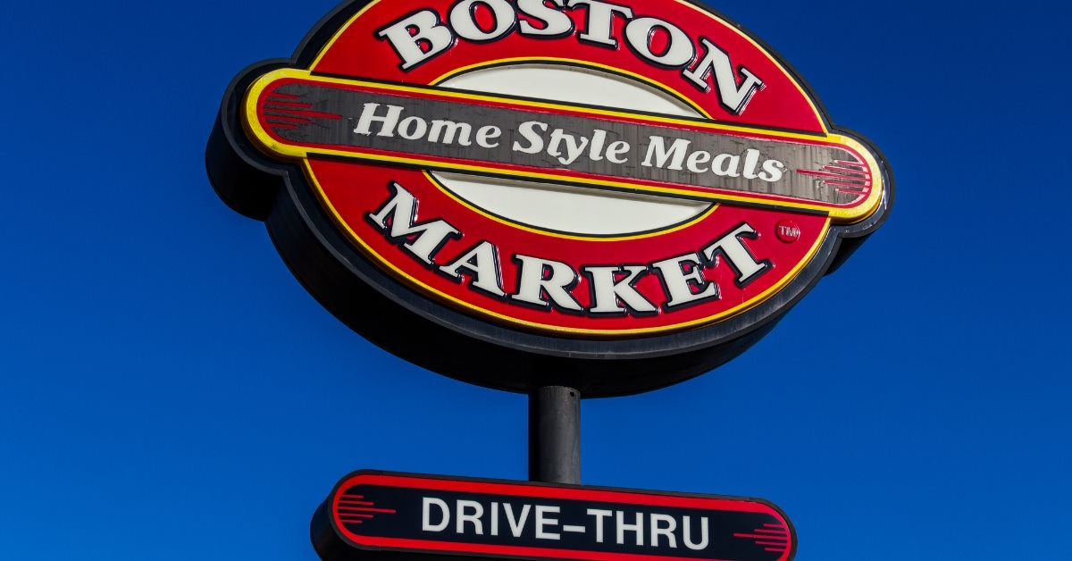 boston market drive thru sign