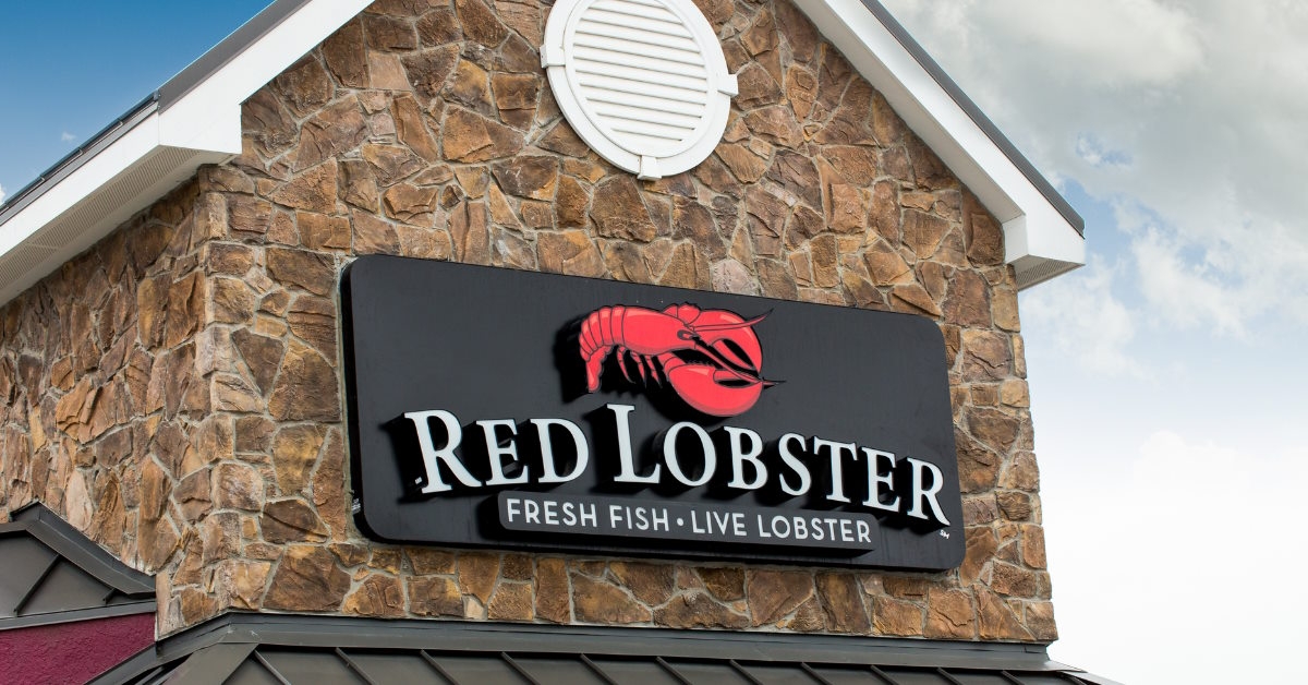 red lobster sign board outside restaurant