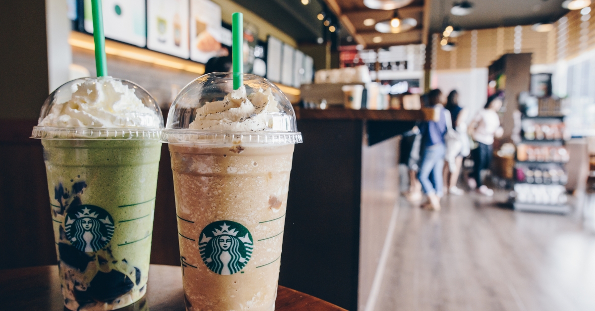 Inside a Starbucks