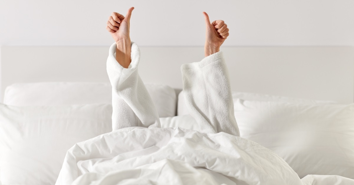 Woman satisfied with hotel services