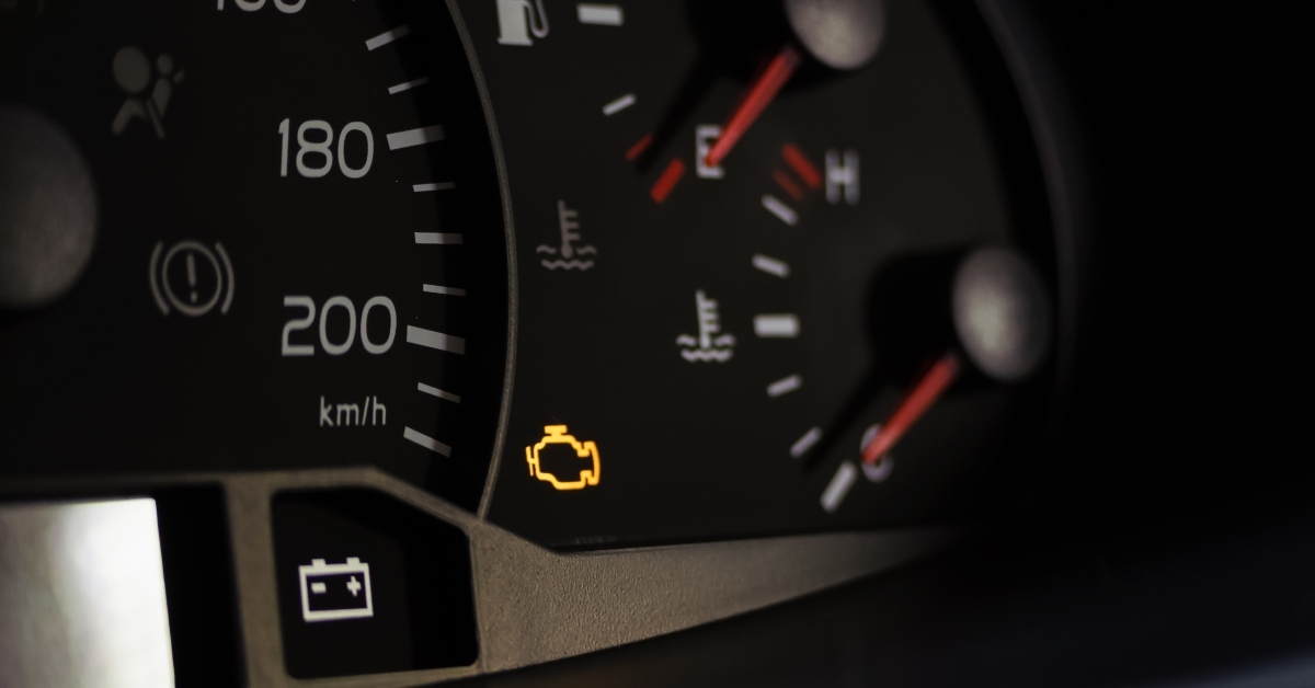 A check engine light