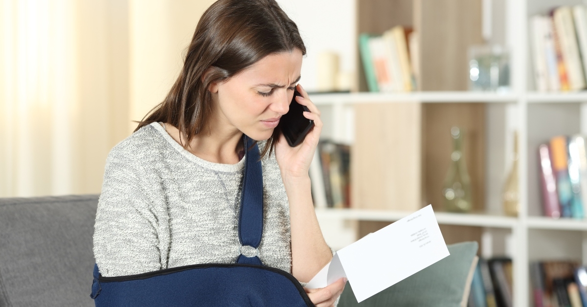 claiming on phone about notice