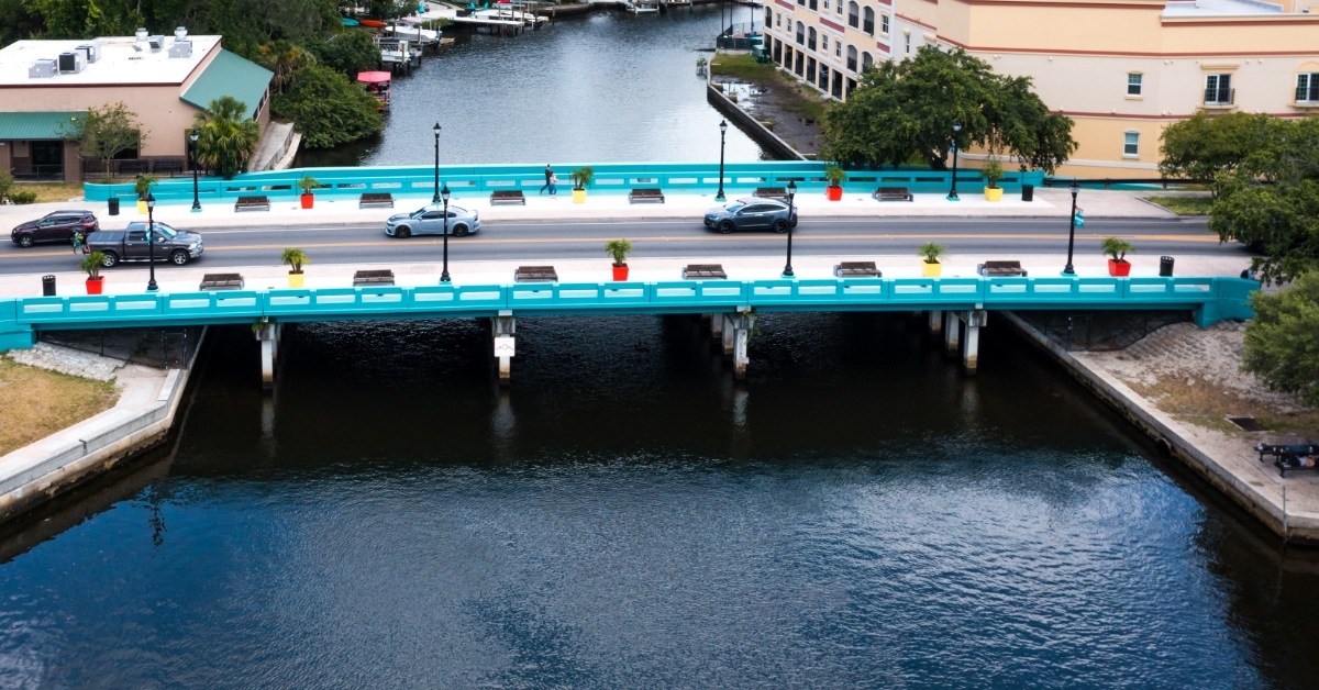 downtown new port richey river bridge 