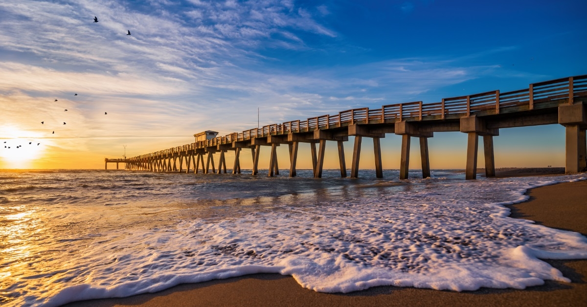 sunset at venice clearwater beach