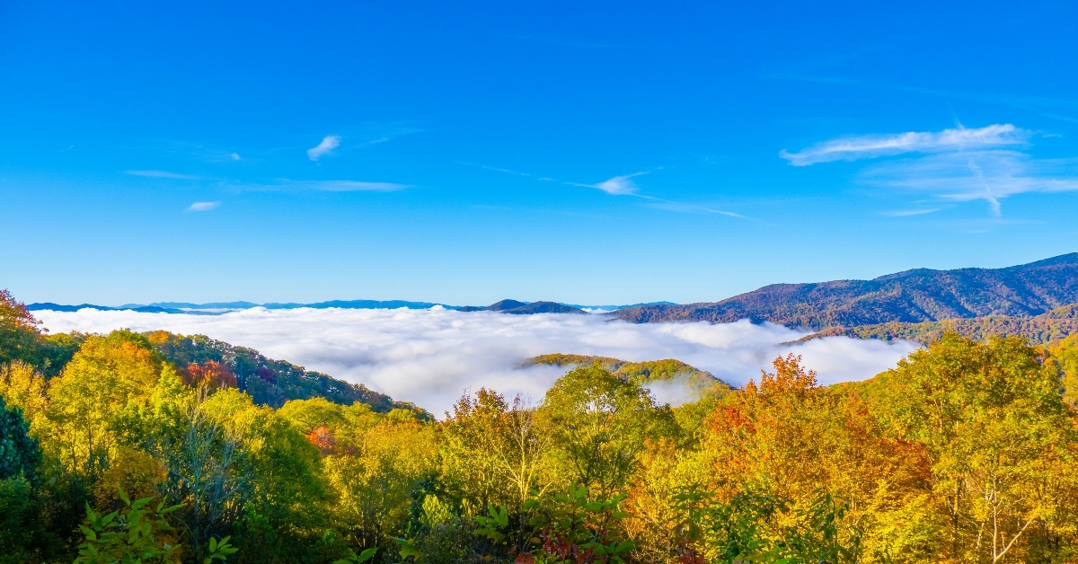 clouds in the valley