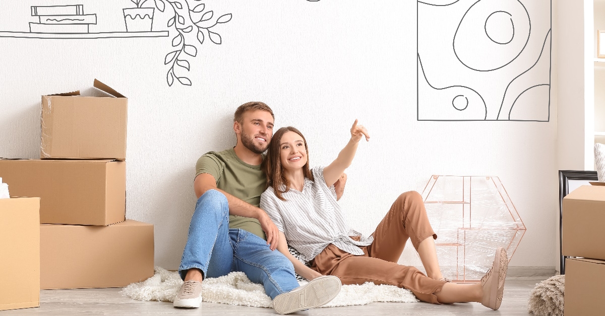 young couple thinking about renovations