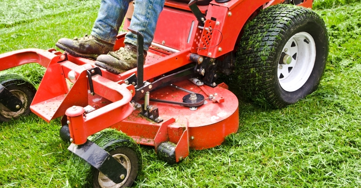 lawn care riding mower