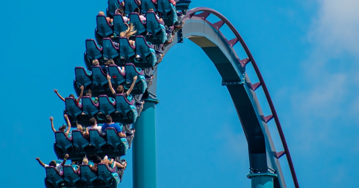 roller coaster trolleys on trail