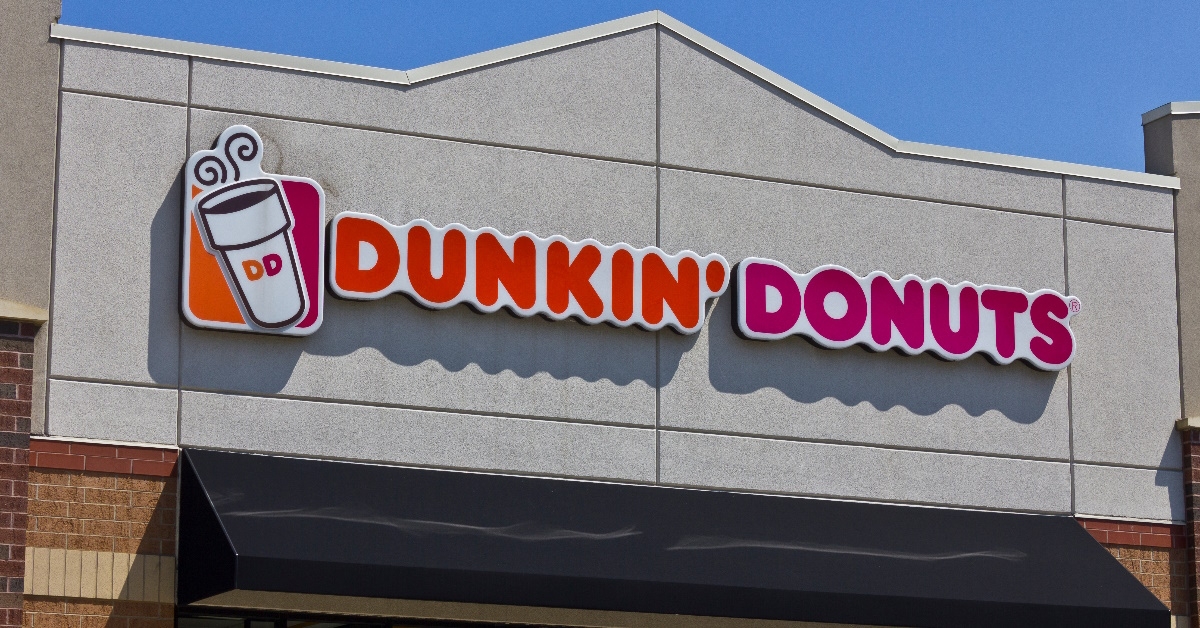 Dunkin' famous for coffee and baked goods.
