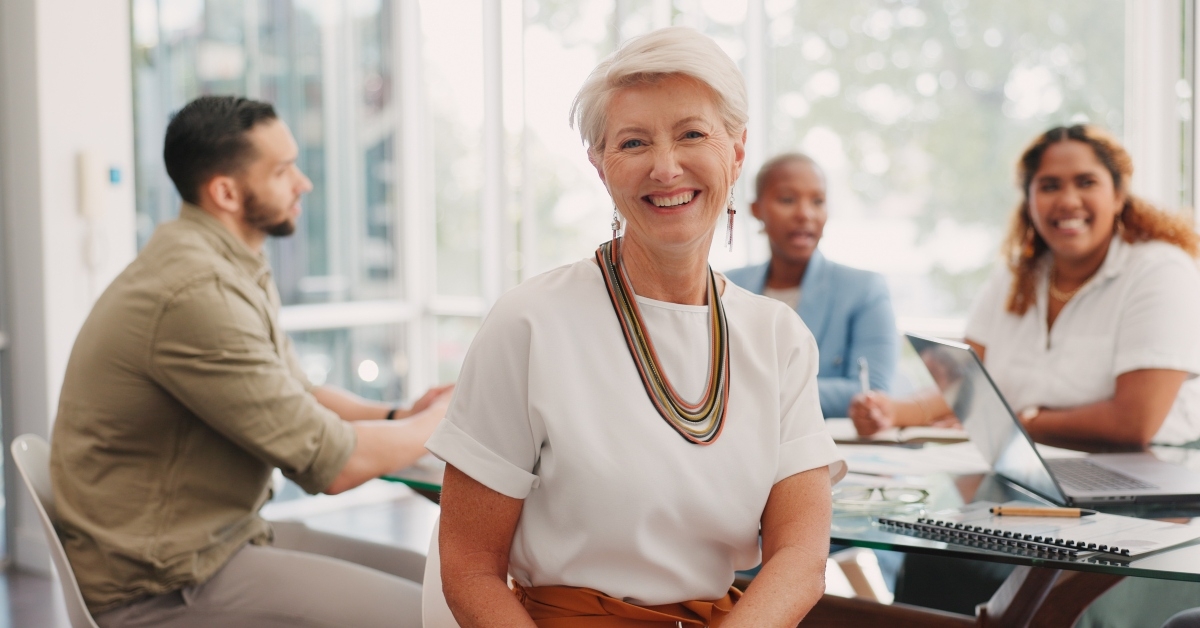 elderly businesswoman