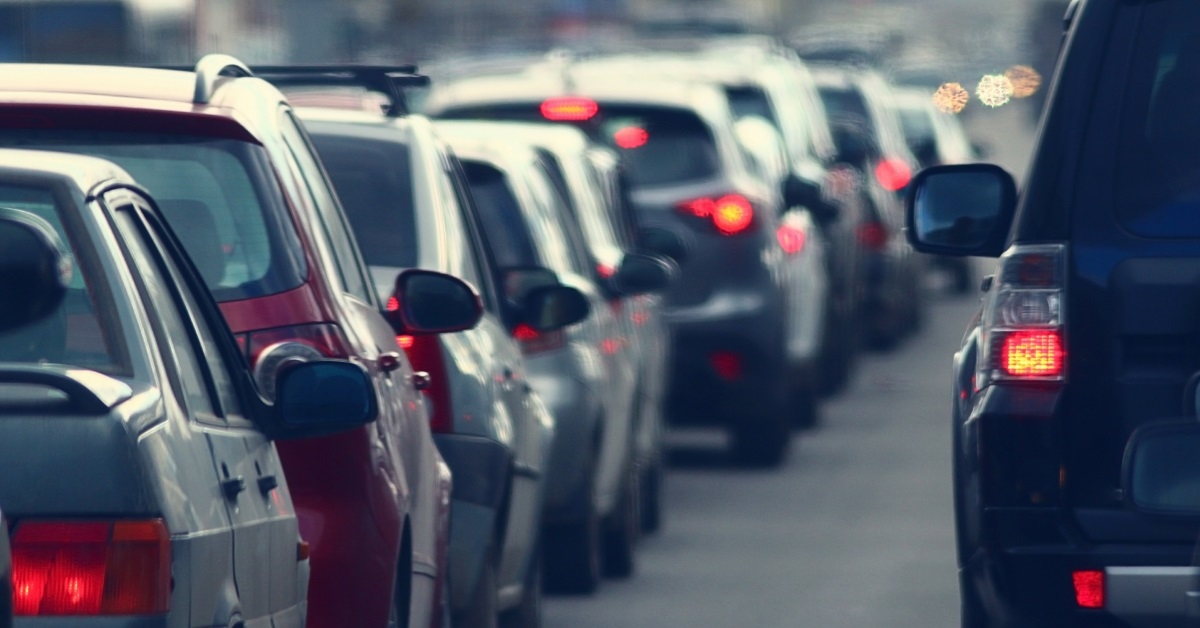 traffic jams in city