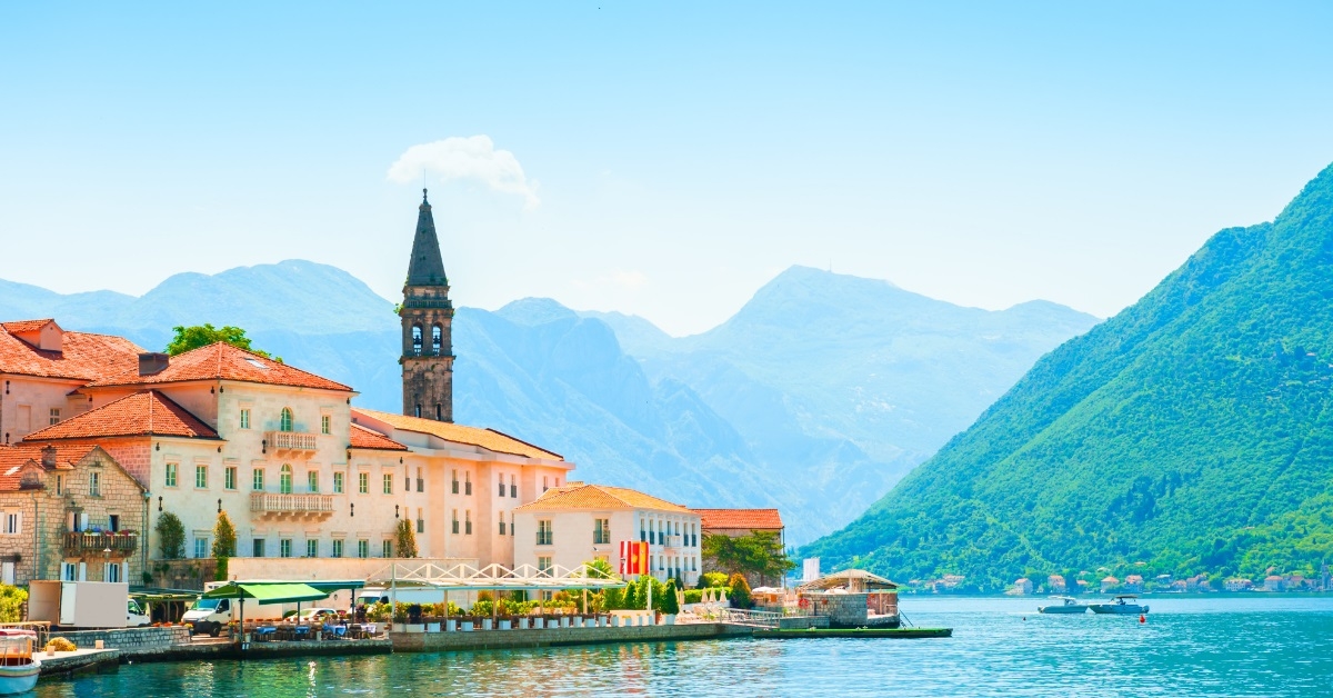 perast town in kotor bay