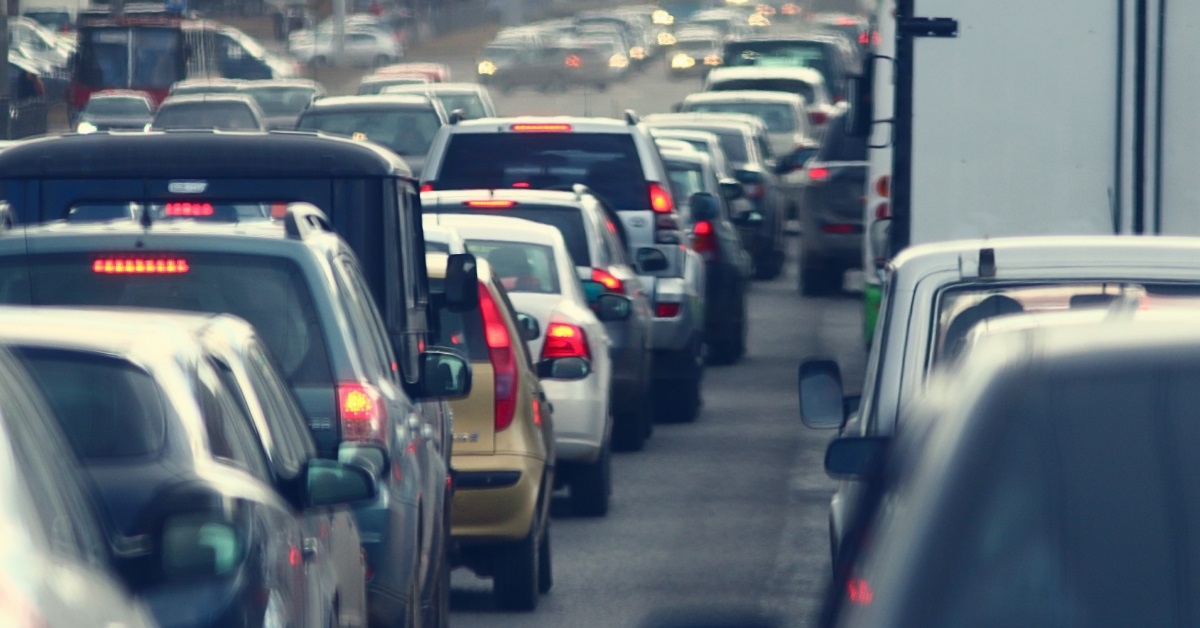 traffic jams in the city