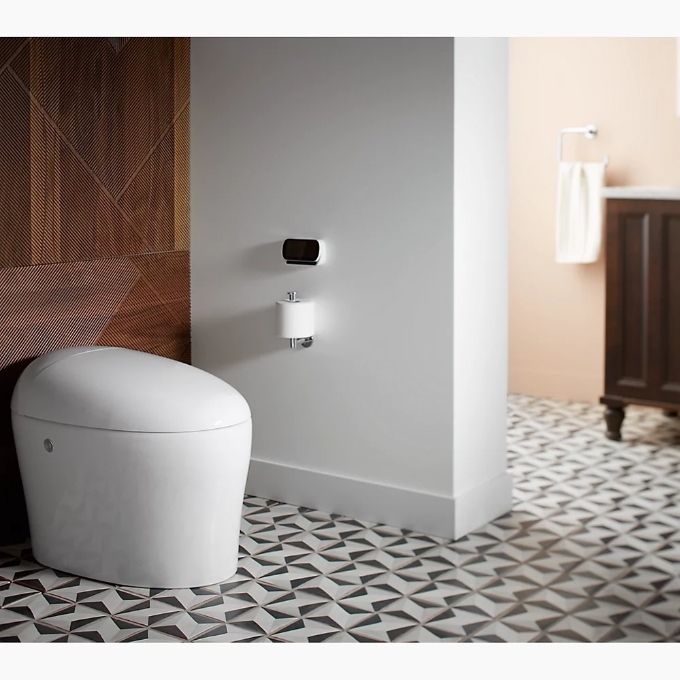 egg shaped smart toilet
