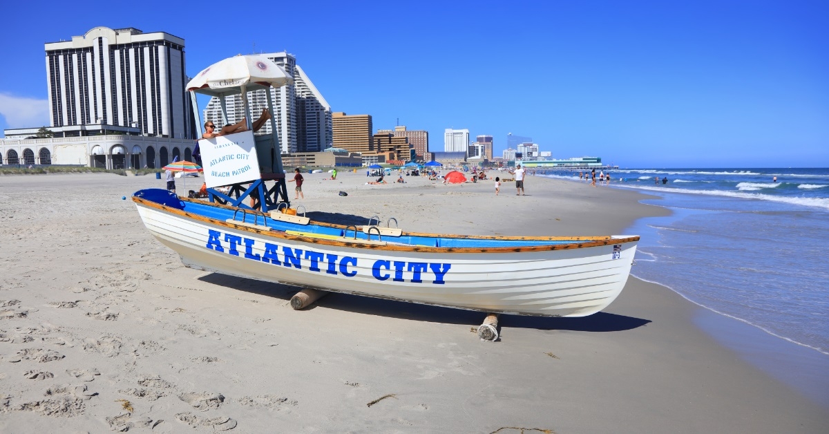 lifeguard boat in atlantic city