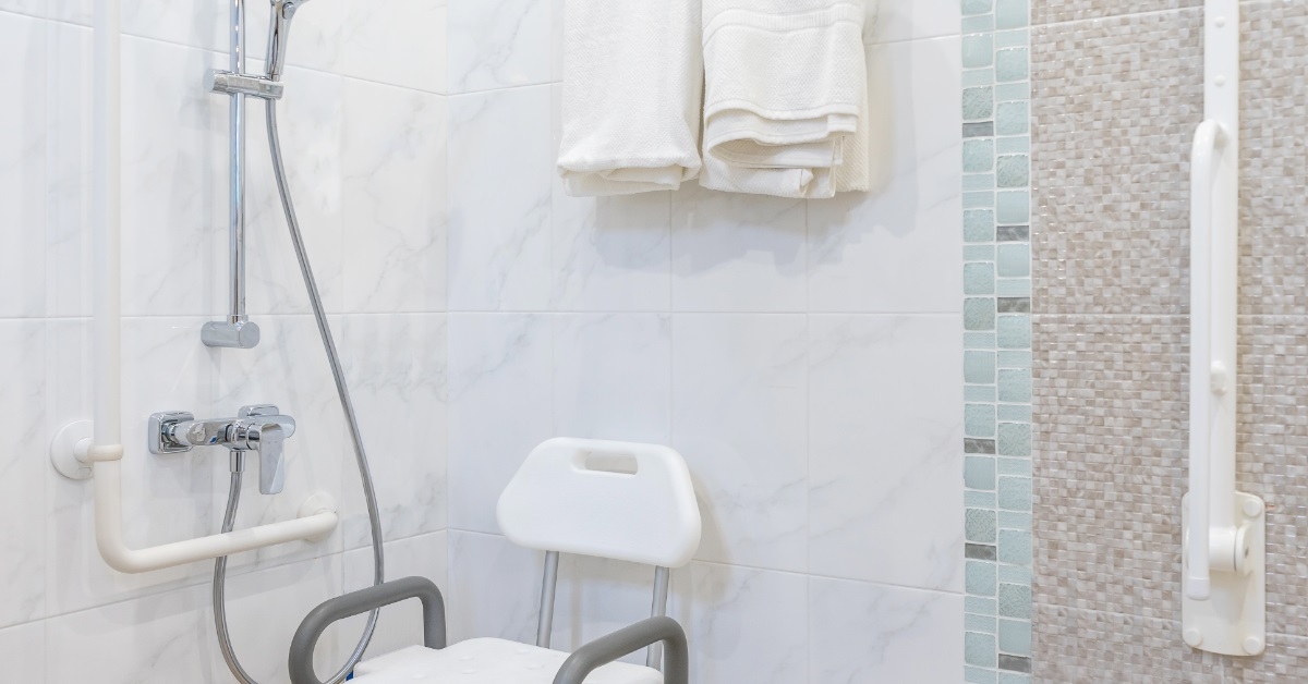 bathroom for disabled and elderly person