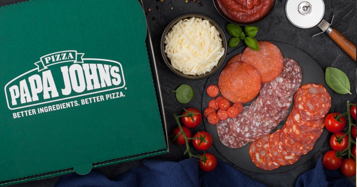 box of papa john's pepperoni pizza