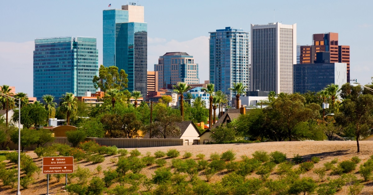 arizona phoenix skyline during day time