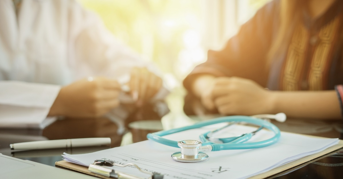 stethoscope on medical papers