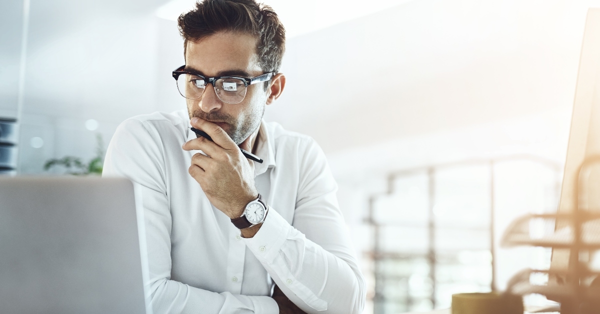 businessman working on a project