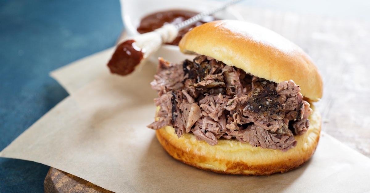bbq brisket sandwich