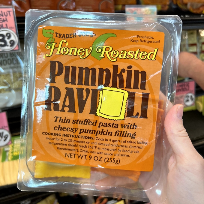honey roasted pumpkin ravioli