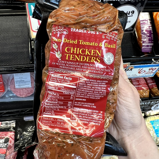 sun-dried tomato & basil chicken tenders