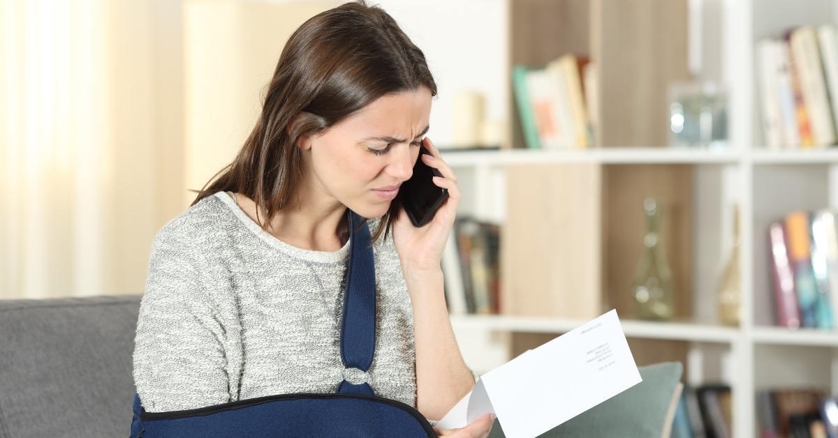 claiming on phone about notice