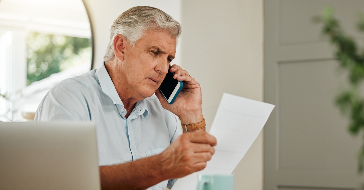 man on a phone call