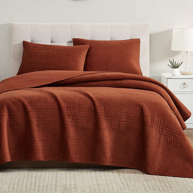 3-piece velvet coverlet set