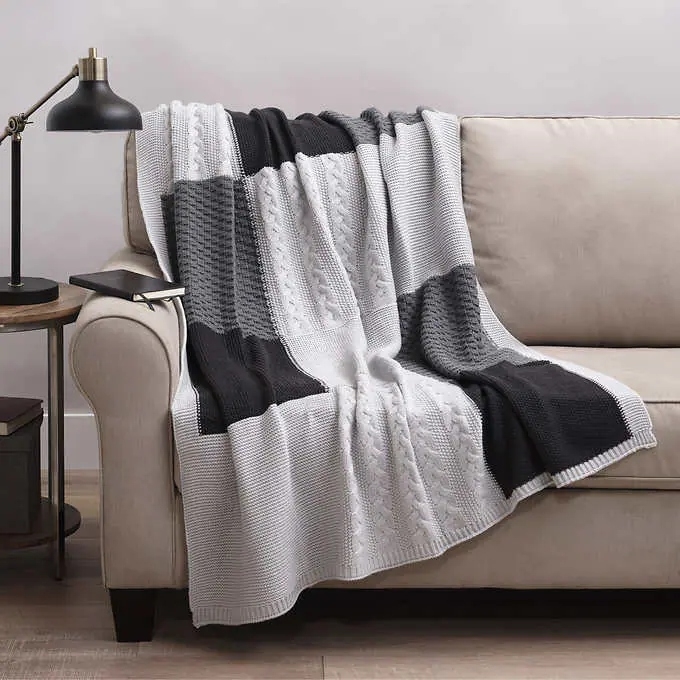 sweater knit throw