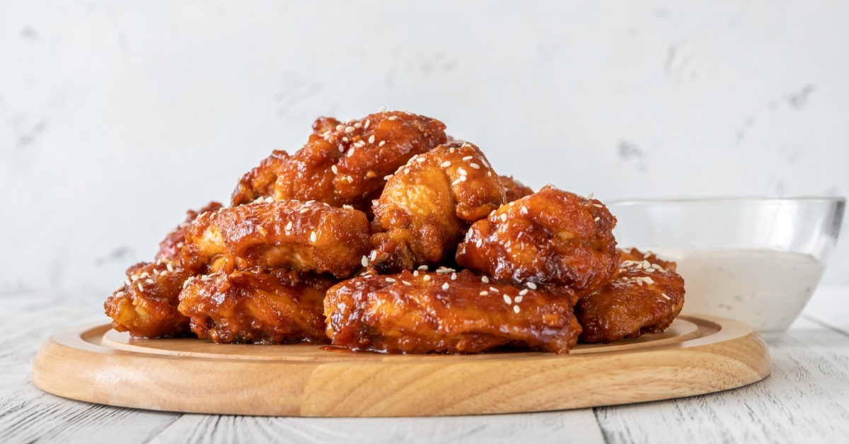 orange glazed chicken wings 