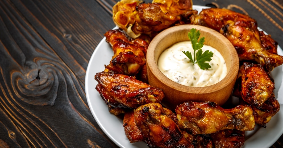 roasted chicken wings with herbs
