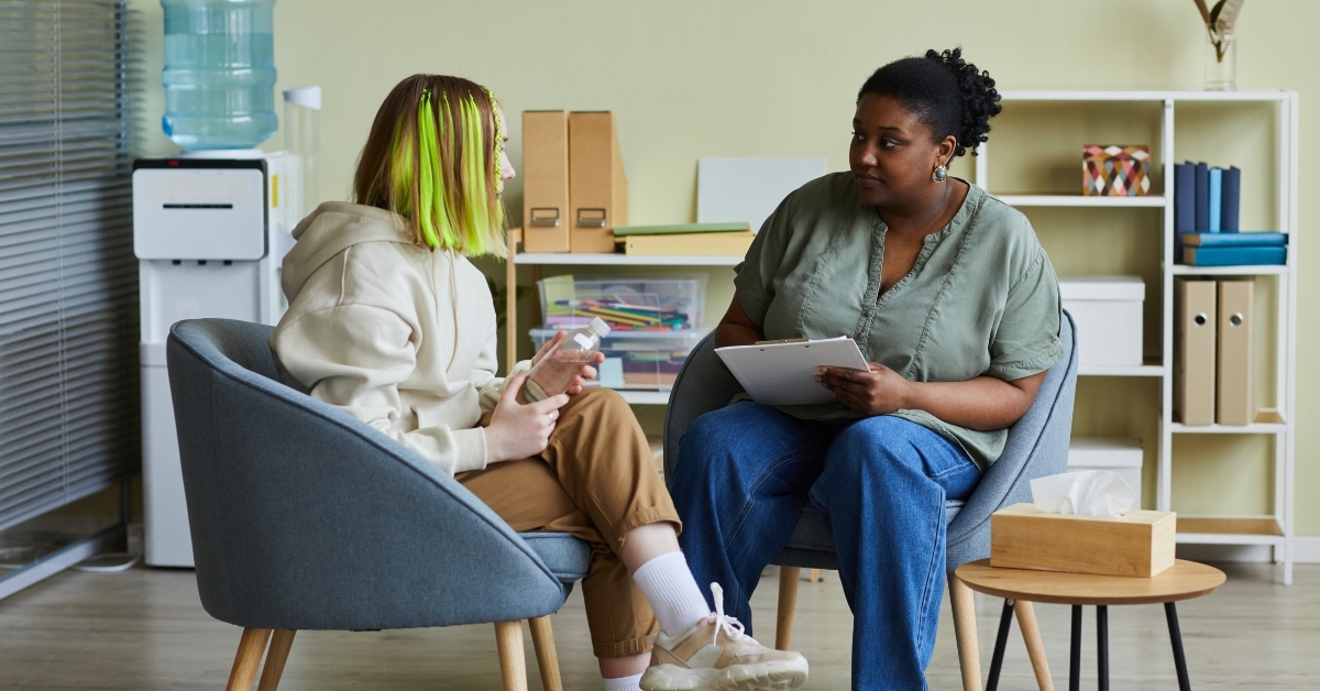 african female social worker