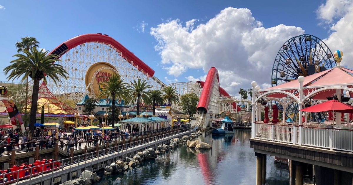 pixar pier at california adventure park