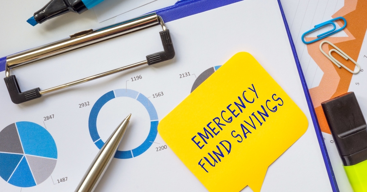 savings inscription on the page