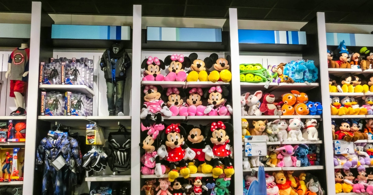 stuffed toys at orlando disney store