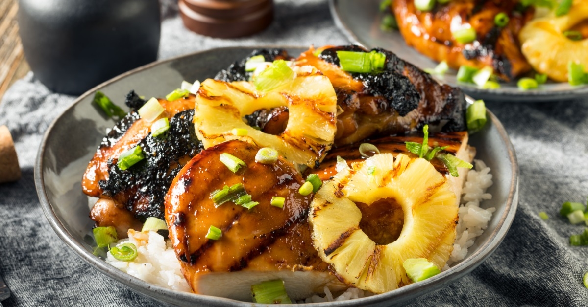 homemade hawaiian huli chicken dish