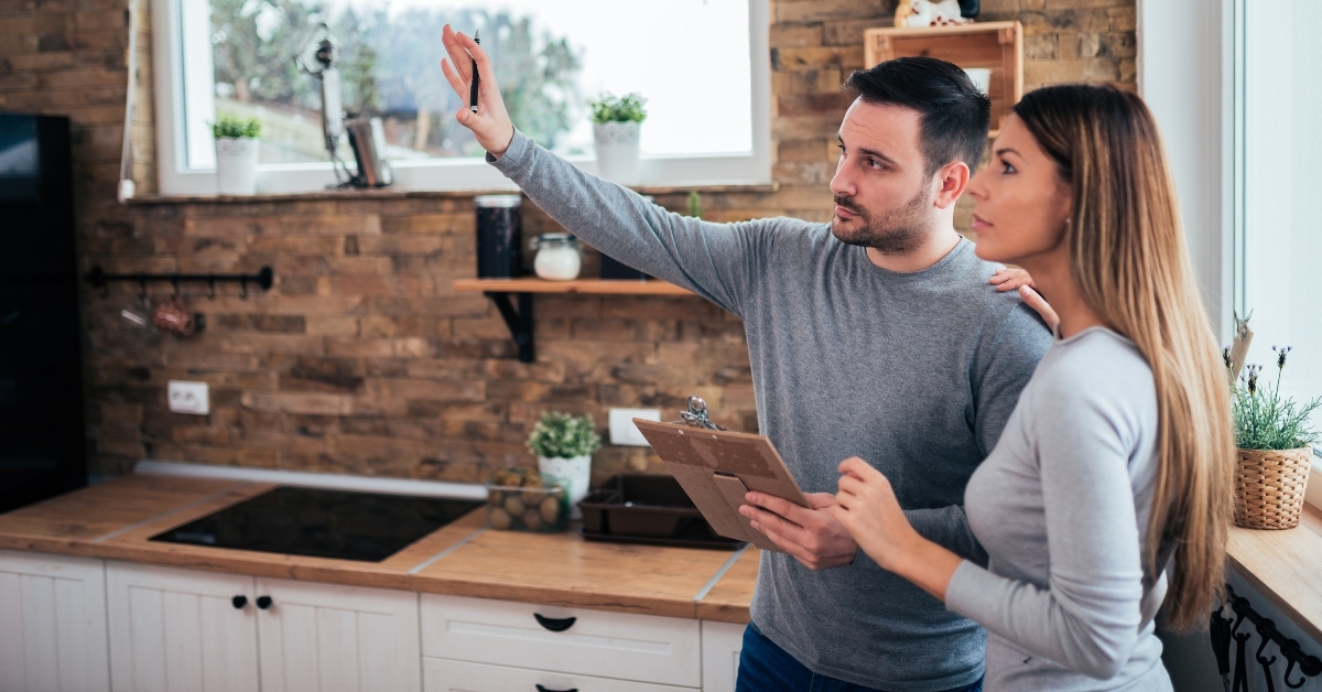 discussing apartment renovation ideas