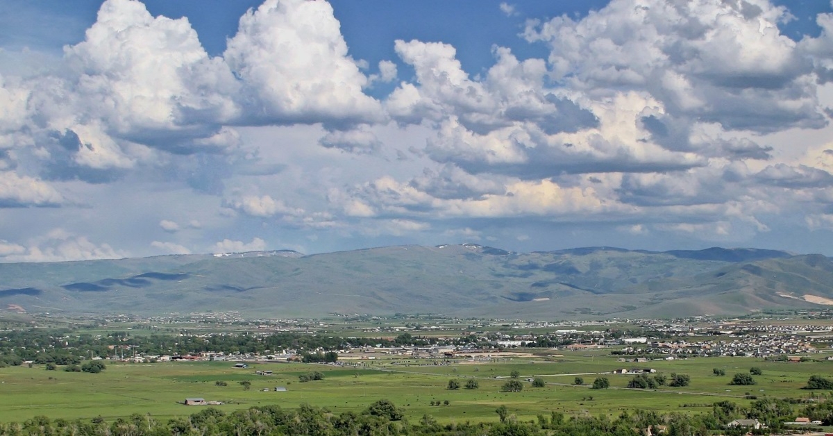 mountains and lush green landscape